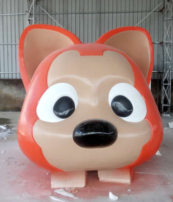 Decoración del jardín de la plaza de Ali Fibreglass Cartoon Character Sculpture