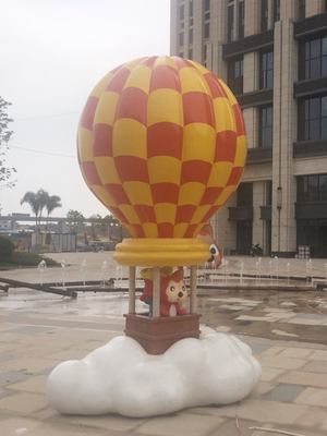Decoración del jardín de la plaza de Ali Fibreglass Cartoon Character Sculpture