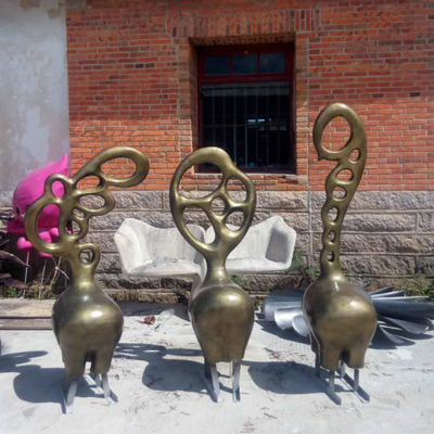 Lanzamiento animal de las estatuas de Fawn Garden Life Size Bronze del extracto decorativo