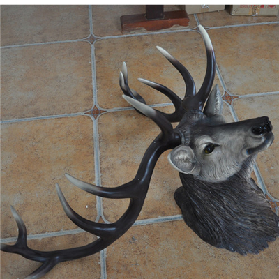 La decoración animal principal de la pared de los ciervos esculpe el estilo colgante del vintage modificado para requisitos particulares