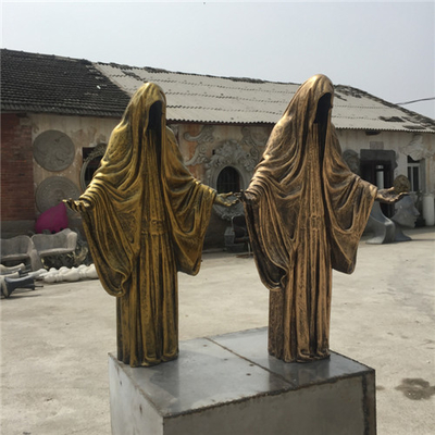 Estatuas al aire libre de la fibra de vidrio de Azrael Halloween de la muerte los 80cm el 120cm el 150cm el 180cm