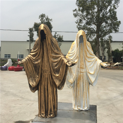 Estatuas al aire libre de la fibra de vidrio de Azrael Halloween de la muerte los 80cm el 120cm el 150cm el 180cm