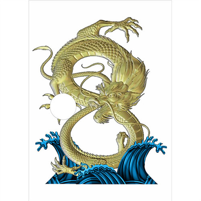 Estatuas de encargo Lucky Chinese Dragon Sculptures de la fibra de vidrio de la decoración interior