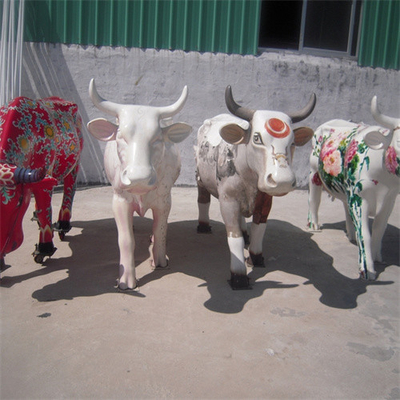 Esculturas animales del ganado de la vaca del metal de Bull del jardín al aire libre grande de la estatua