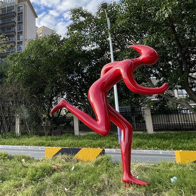 Las esculturas al aire libre del jardín del hombre corriente grande resumen decorativo para urbano
