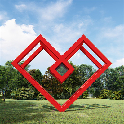 Estatua modificada para requisitos particulares al aire libre de acero inoxidable decorativa del jardín del amor de las estatuas del jardín