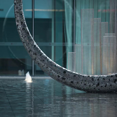 El jardín al aire libre del círculo grande de los SS esculpe la soldadura abstracta para la piscina