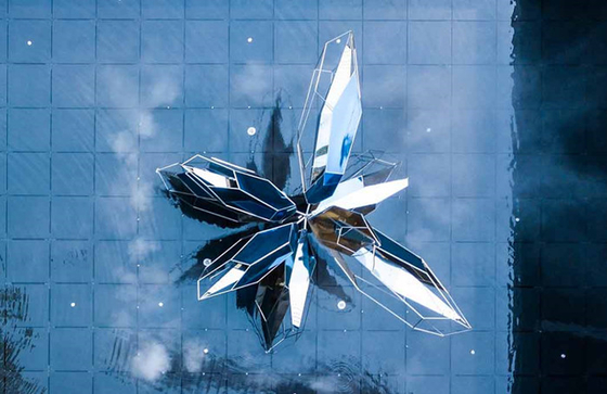 Escultura decorativa Art Outdoor Sculpture moderno contemporáneo del metal de la piscina del hotel