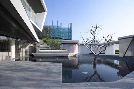 Acero inoxidable pulido moderno de Art Metal Tree Sculpture Outdoor para el jardín