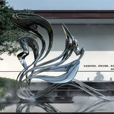 Las esculturas al aire libre del jardín de la plaza resumen a Art Stainless Steel moderno
