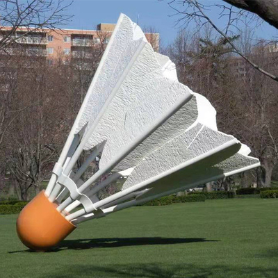 Escultura del volante de Birdie Sculpture Public Fiberglass Giant del bádminton del patio