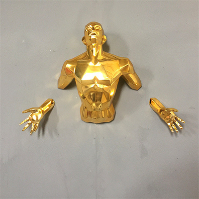La pared humana Art Sculpture del metal de la ejecución 3D electrochapa modificado para requisitos particulares