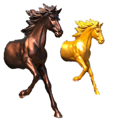 La decoración de bronce de la pared del caballo esculpe la ejecución pulida 3D modificada para requisitos particulares
