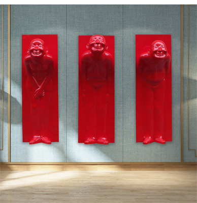 Ejecución agradable de Usher Wall Mounted Sculptures Fiberglass para la decoración del hotel
