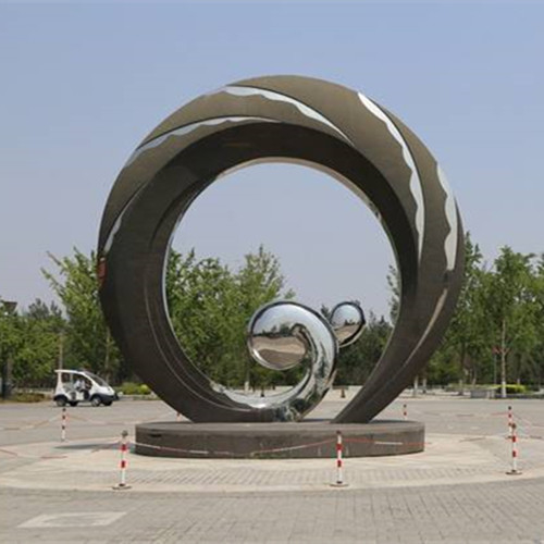 Coral Decorative Metal Sculpture tallada grande para el jardín del paisaje
