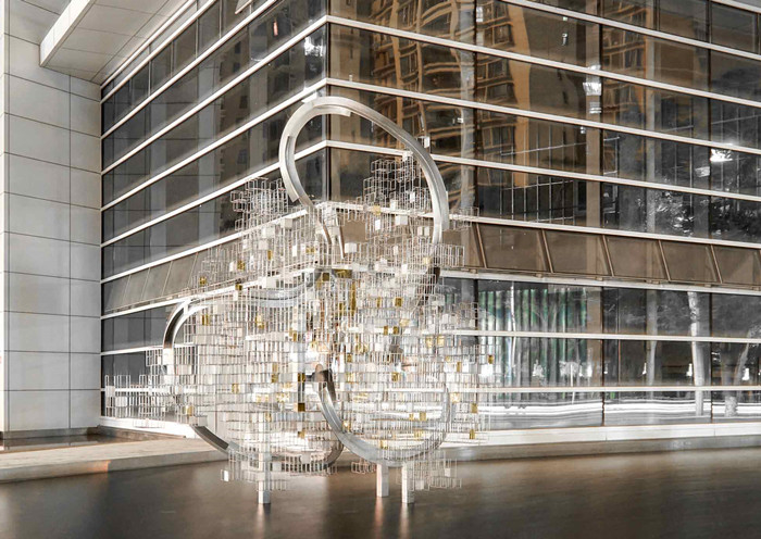 Art Abstract Decorative Metal Sculpture moderno al aire libre para el edificio