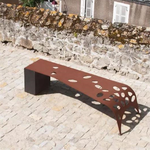 Arte de acero de los muebles de la escultura del OEM Corten/silla decorativa al aire libre para el parque