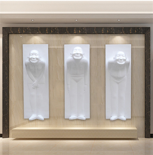 Ejecución agradable de Usher Wall Mounted Sculptures Fiberglass para la decoración del hotel