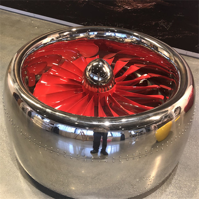 Motor que modela la tabla de acero de Art Mirror Surface Round Stainless de los muebles de la escultura